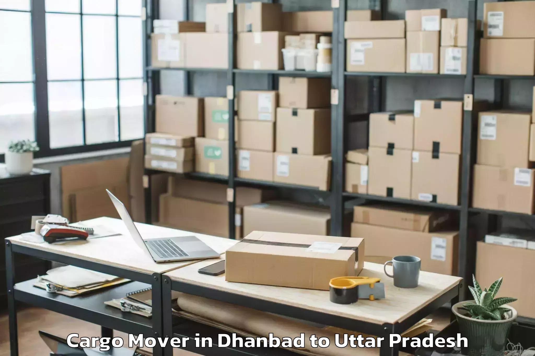 Professional Dhanbad to Khairabad Cargo Mover